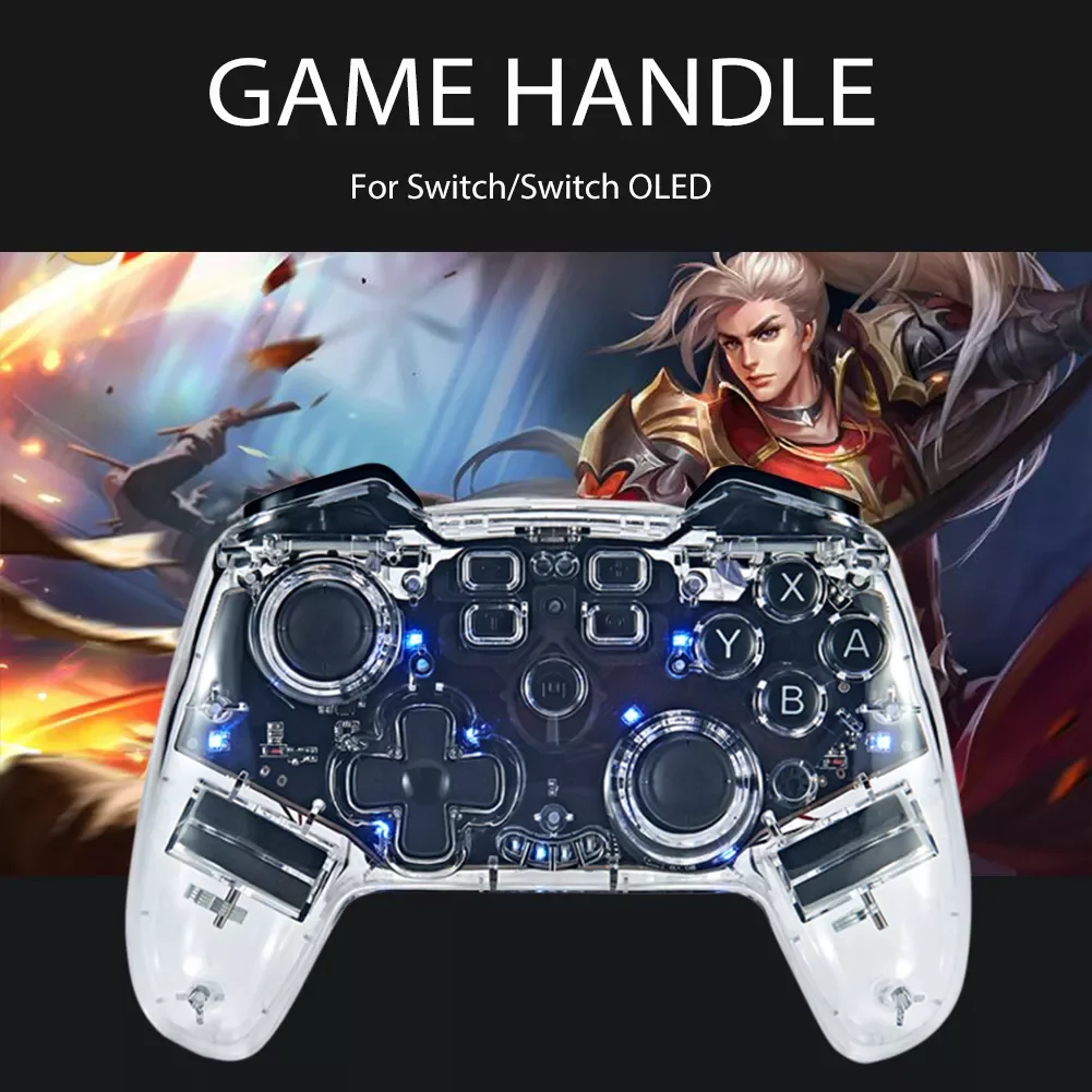NEW2023 Wireless Game Controller with TURBO Bluetooth- Controller Transparent 6-axis Gyro for / OLED Console
NEW2023 Wireless Game Controller with TURBO Bluetooth- Controller Transparent 6-axis Gyro for / OLED Console