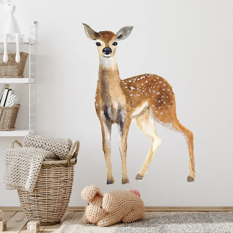 Lovely little sika deer children bedroom kindergarten porch home PVC wall decoration DIY wall stickers waterproof self-adhesive
Lovely little sika deer children bedroom kindergarten porch home PVC wall decoration DIY wall stickers waterproof self-adhesive