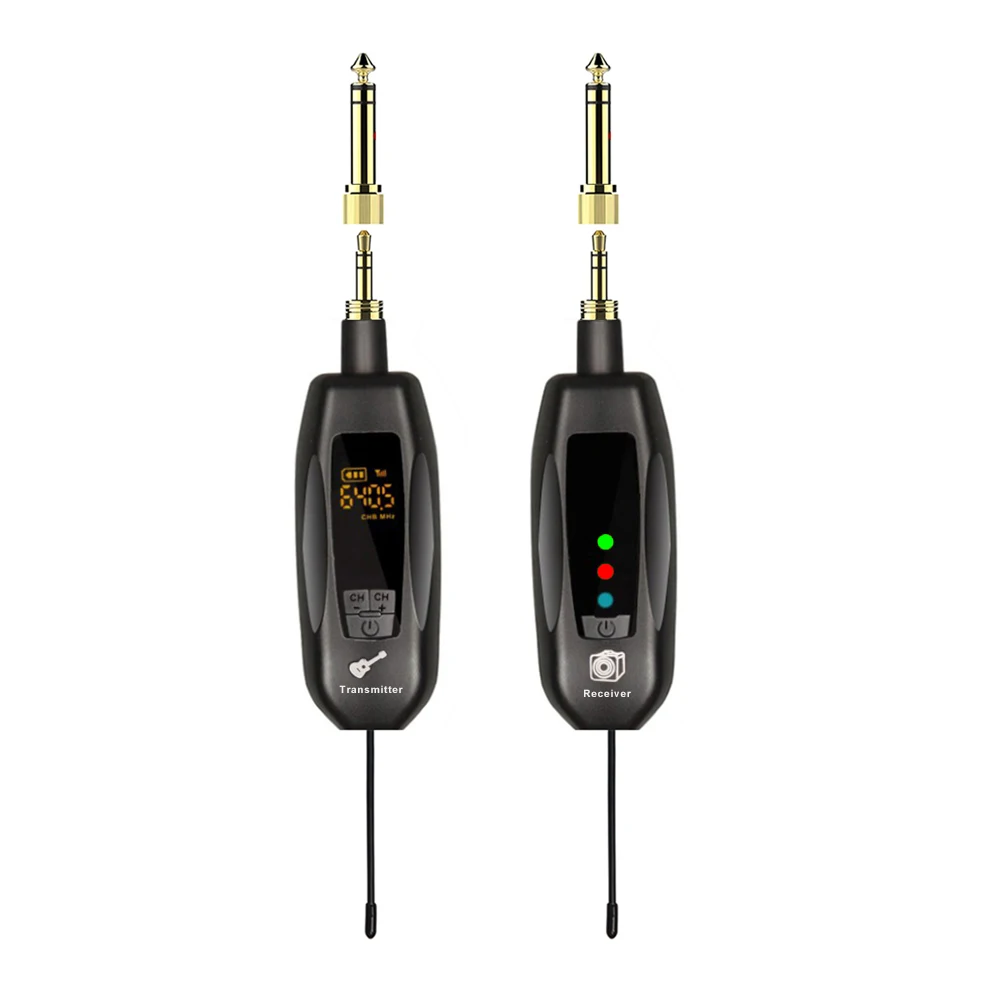 Wireless Guitar System UHF Wireless Electric Guitar Transmitter Receiver Built-In Rechargeable Audio Amplifier Accessories
Wireless Guitar System UHF Wireless Electric Guitar Transmitter Receiver Built-In Rechargeable Audio Amplifier Accessories