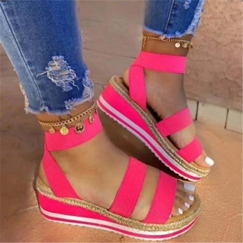 2022 Summer New Roman Sandals Women's Color-blocked Hemp Rope Thick-soled Sandals Women's Outdoor Leisure Beach Women's Sandals
2022 Summer New Roman Sandals Women's Color-blocked Hemp Rope Thick-soled Sandals Women's Outdoor Leisure Beach Women's Sandals