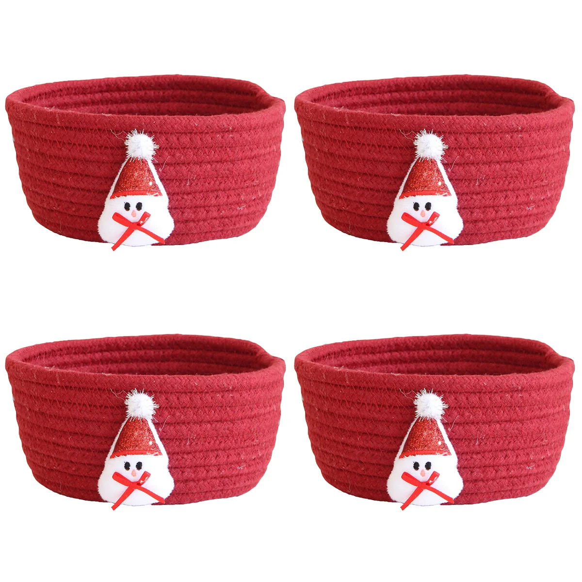 4pcs Woven Storage Box Empty Gift Basket Decorative Baskets Christmas Storage Bin (Snowflake Style)
4pcs Woven Storage Box Empty Gift Basket Decorative Baskets Christmas Storage Bin (Snowflake Style)