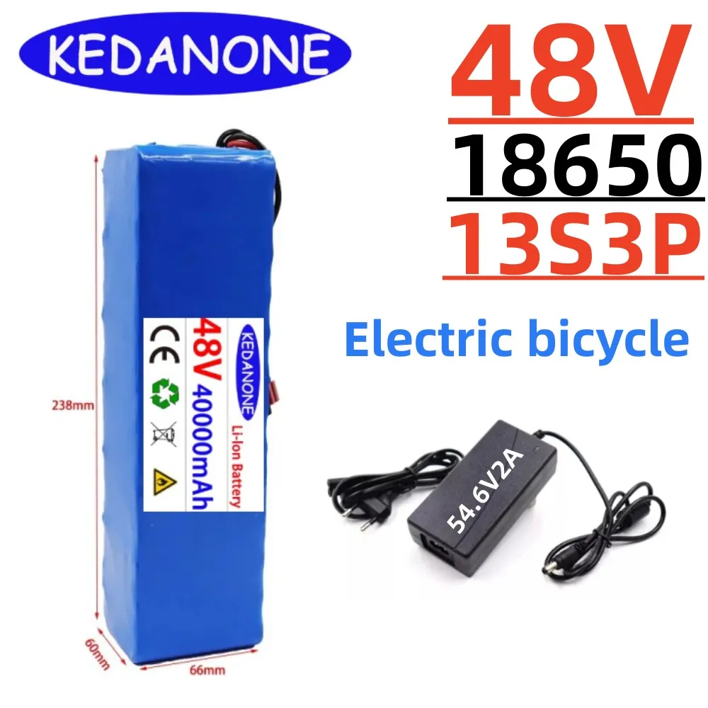 Batería de alta potencia para bicicleta eléctrica, pila de 48V 13s3p 40Ah, 2023 W, BMS con enchufe cargador, novedad de
Batería de alta potencia para bicicleta eléctrica, pila de 48V 13s3p 40Ah, 2023 W, BMS con enchufe cargador, novedad de