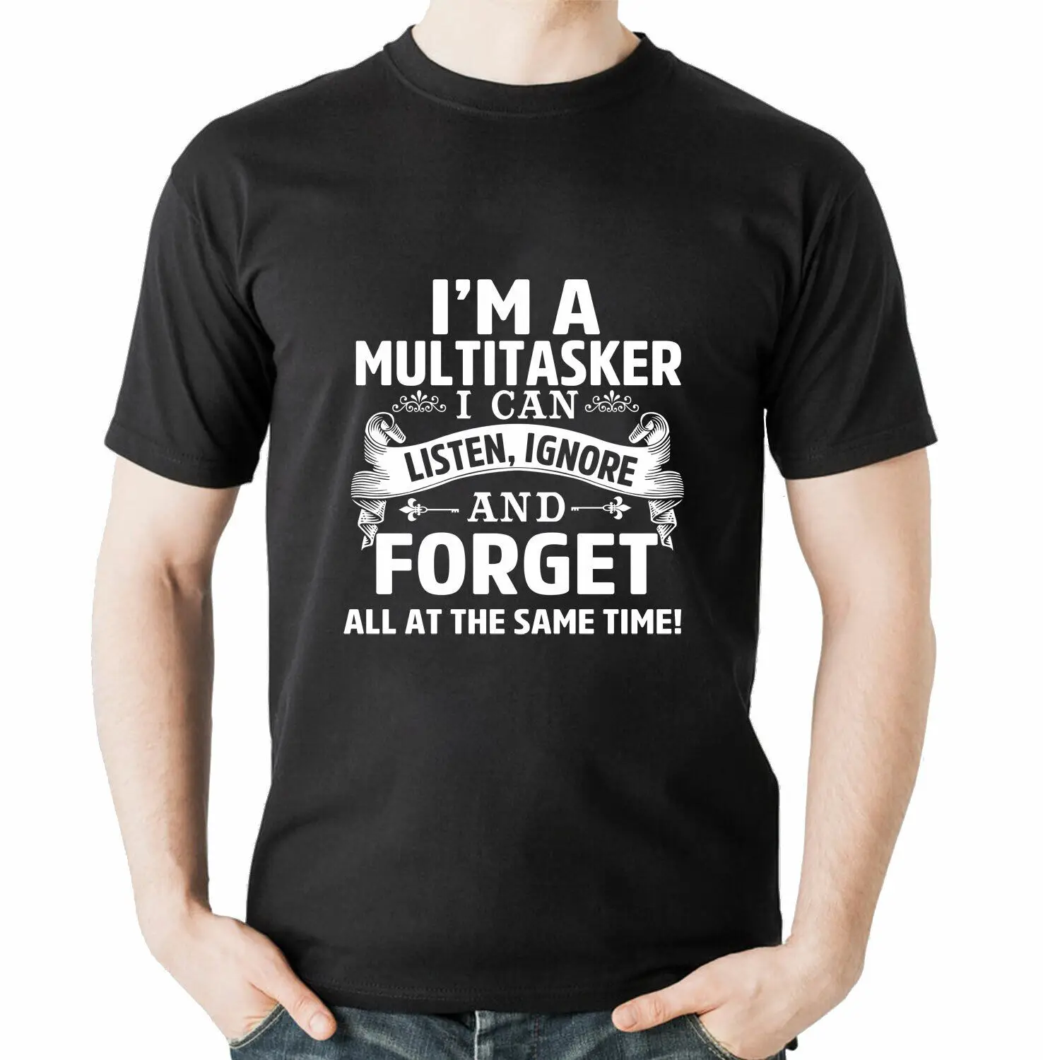 Im a multitasker i can listen ignore and O-Neck Cotton T Shirt Men Casual Short Sleeve Tees Tops Harajuku Streetwear 
Im a multitasker i can listen ignore and O-Neck Cotton T Shirt Men Casual Short Sleeve Tees Tops Harajuku Streetwear