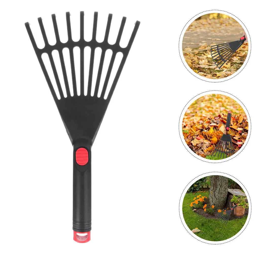 Hand Rake Plastic Gardening Rake Garden Leaf Rake Flower Bed Rake with Handle 
Hand Rake Plastic Gardening Rake Garden Leaf Rake Flower Bed Rake with Handle