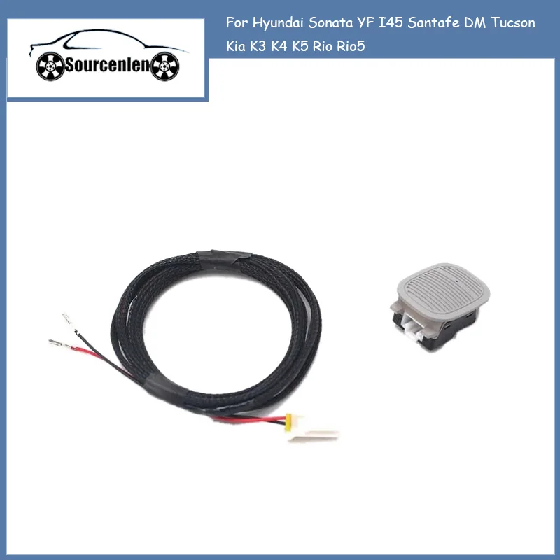 HandsFree Microphone Mic Assy with Harness Wire for Hyundai Sonata YF I45 Santafe DM Tucson Kia K3 K4 K5 Rio Rio5
HandsFree Microphone Mic Assy with Harness Wire for Hyundai Sonata YF I45 Santafe DM Tucson Kia K3 K4 K5 Rio Rio5