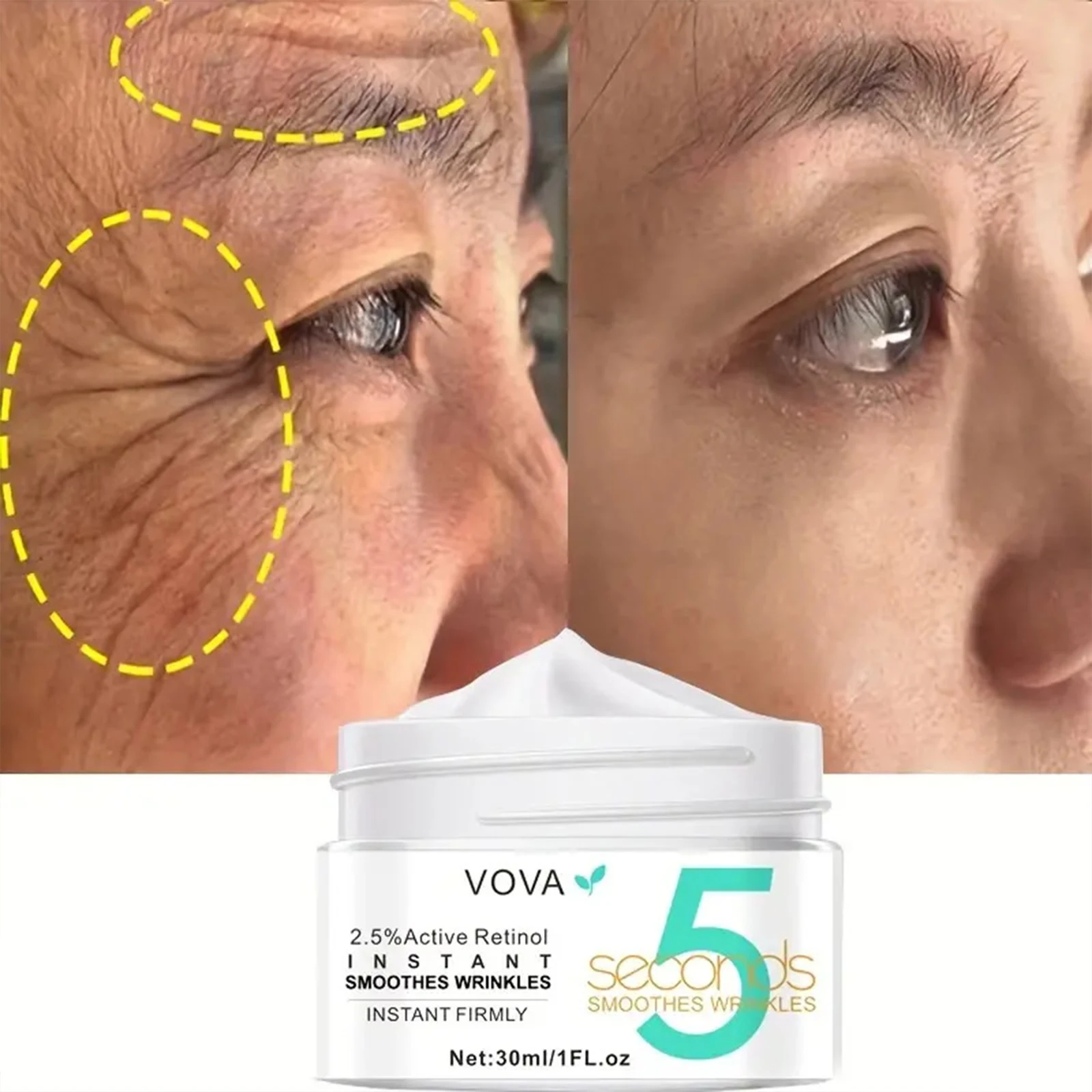 5 Seconds Wrinkle Remover Instant Anti-Aging Face Cream Skin Tightening Firming Active Retinol Face Cream Women Facial Creams
5 Seconds Wrinkle Remover Instant Anti-Aging Face Cream Skin Tightening Firming Active Retinol Face Cream Women Facial Creams