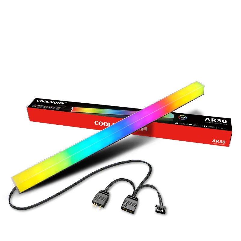 COOLMOON ARGB LED Strip Light 5V 3Pin/Small 4Pin Diamond Magnetic Colorful Atmosphere DIY Lamp Bar for PC Computer Case Chassis
COOLMOON ARGB LED Strip Light 5V 3Pin/Small 4Pin Diamond Magnetic Colorful Atmosphere DIY Lamp Bar for PC Computer Case Chassis