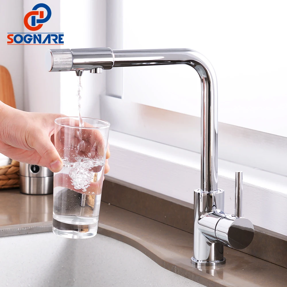 Kitchen Filter Faucets Chrome Cold Hot Drinking Water 3 Way Purifier Sink Mixer 360 Degree Swivel Taps Crane Смеситель Для Кухни
Kitchen Filter Faucets Chrome Cold Hot Drinking Water 3 Way Purifier Sink Mixer 360 Degree Swivel Taps Crane Смеситель Для Кухни