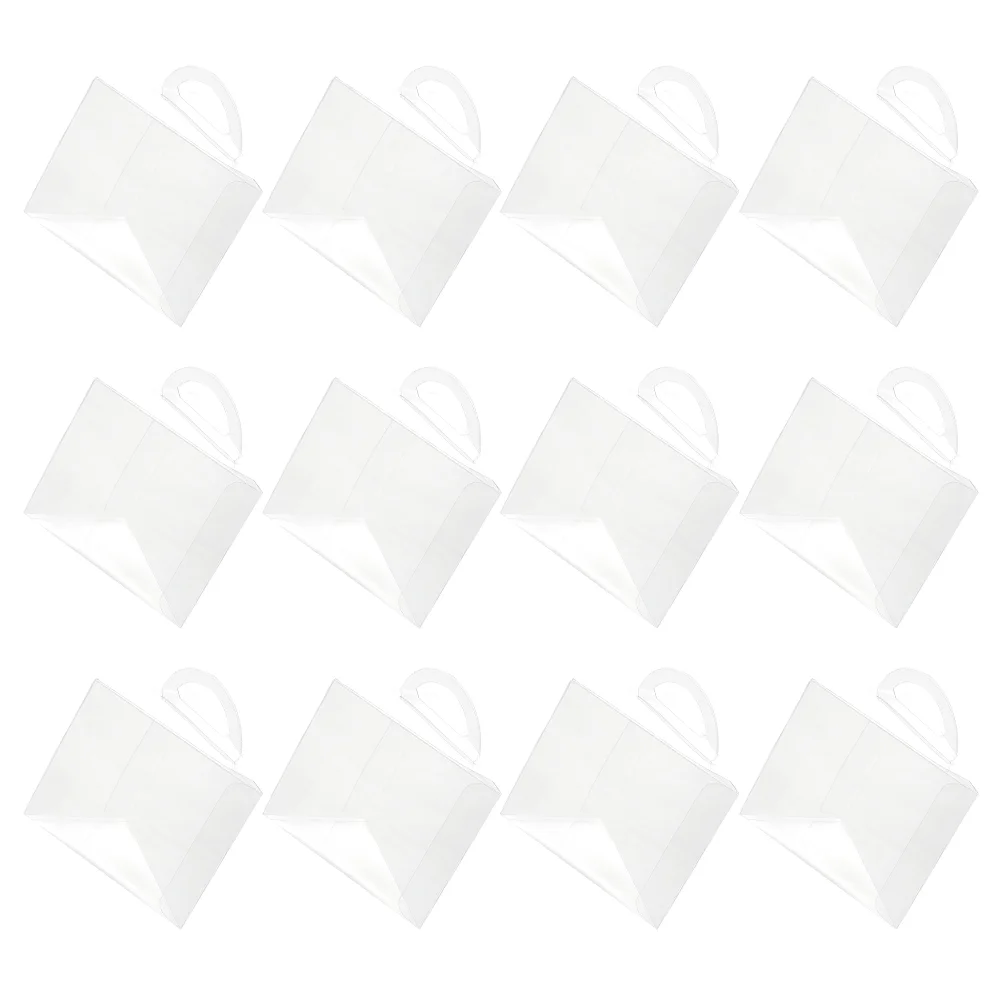 50pcs Triangle Clear Cake Boxes Useful Triangle Transparent Cake Boxes with Handle
50pcs Triangle Clear Cake Boxes Useful Triangle Transparent Cake Boxes with Handle