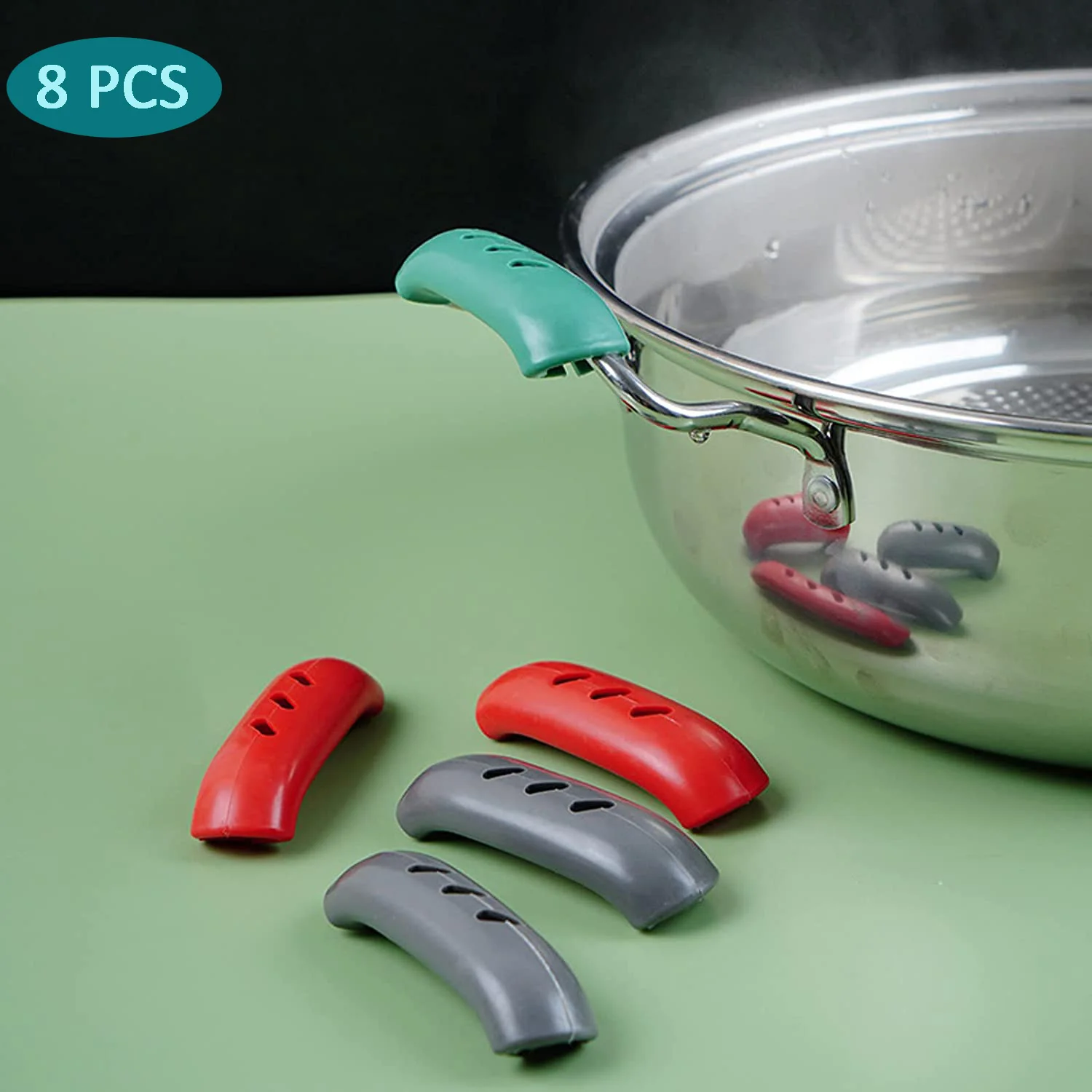 Silicone Pot Handle Sleeve Mitt Washable Cast Iron Handle Cover Anti-Slip Skillet Handle Cover for Cast Iron Skillet Metal Pan
Silicone Pot Handle Sleeve Mitt Washable Cast Iron Handle Cover Anti-Slip Skillet Handle Cover for Cast Iron Skillet Metal Pan