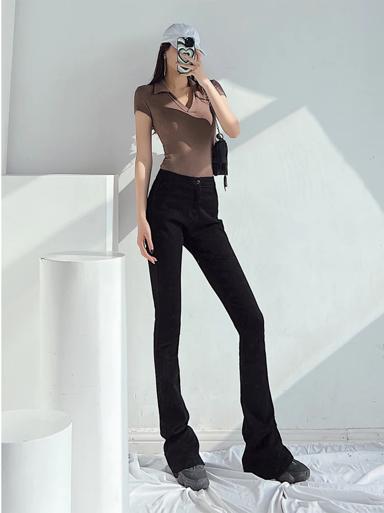 Street Retro Sweet Style European Solid Color Stretch Slim Denim Flared Pants Sexy And Thin Trend Women's Clothing Y930
Street Retro Sweet Style European Solid Color Stretch Slim Denim Flared Pants Sexy And Thin Trend Women's Clothing Y930