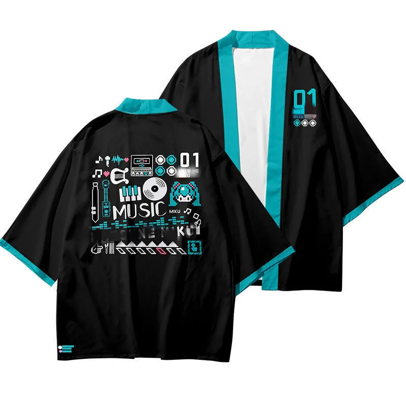 Japanese Anime Miku Figure Cosplay Kimono Costumes Summer Spring Thin Cloak Women/Men Cardigan Outerwear Top Coat Fans Gifts
Japanese Anime Miku Figure Cosplay Kimono Costumes Summer Spring Thin Cloak Women/Men Cardigan Outerwear Top Coat Fans Gifts