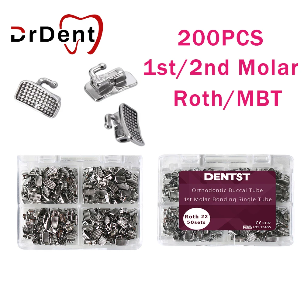 Drdent 200 шт./коробка 1-я/2-я молярная Стоматологическая Ортодонтическая букальная трубка, телескопический моноблок, нетрансформируемая одното...
Drdent 200 шт./коробка 1-я/2-я молярная Стоматологическая Ортодонтическая букальная трубка, телескопический моноблок, нетрансформируемая одното...