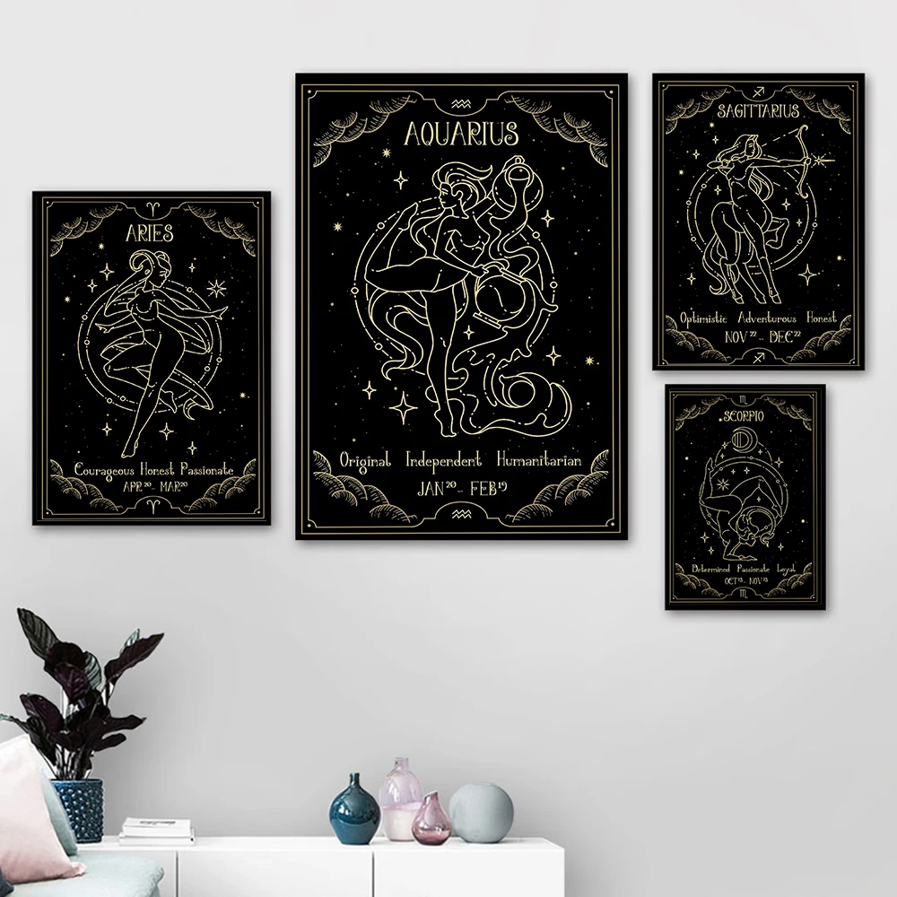 Astrology Sign Poster Constellation Nursery Canvas Painting Abstract Art Print Modern Wall Picture For Living Room Home Decor
Astrology Sign Poster Constellation Nursery Canvas Painting Abstract Art Print Modern Wall Picture For Living Room Home Decor