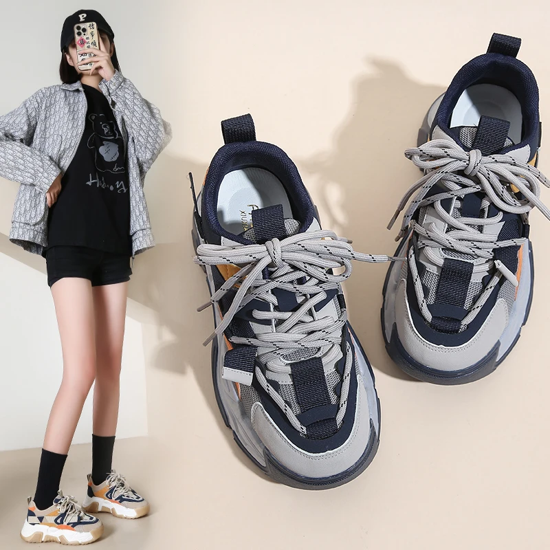2022 New Spring Chunky Sneakers Women Breathable Shoes Big Size 35-45 Casual Running Sneakers Women Vulcanized Shoes
2022 New Spring Chunky Sneakers Women Breathable Shoes Big Size 35-45 Casual Running Sneakers Women Vulcanized Shoes