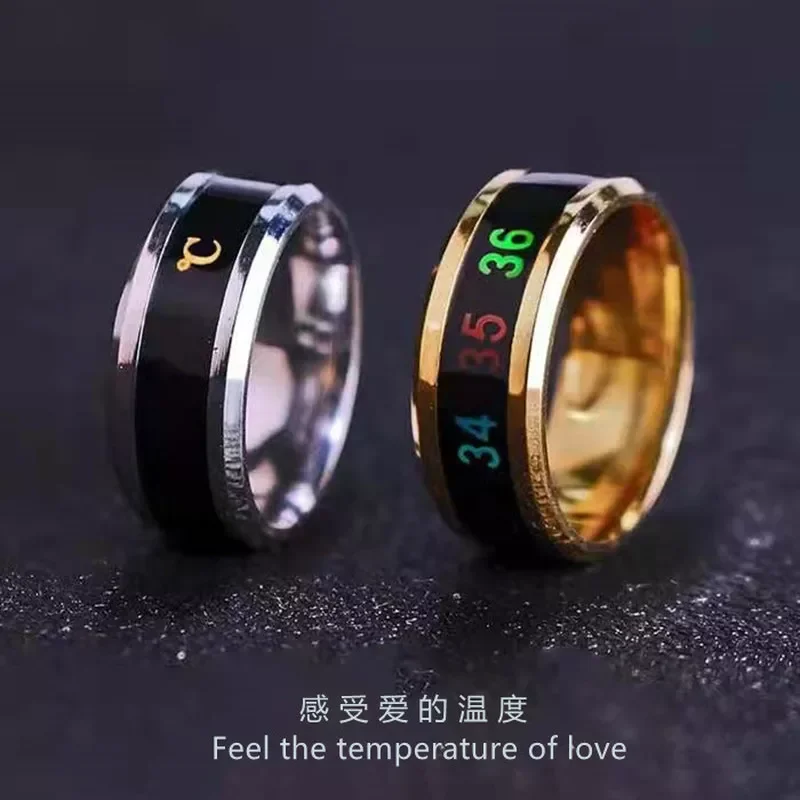 Multifunctional Waterproof Temperature Sense Rings Changing Color Intelligent Stainless Steel Smart Ring for Women Men Jewelry
Multifunctional Waterproof Temperature Sense Rings Changing Color Intelligent Stainless Steel Smart Ring for Women Men Jewelry