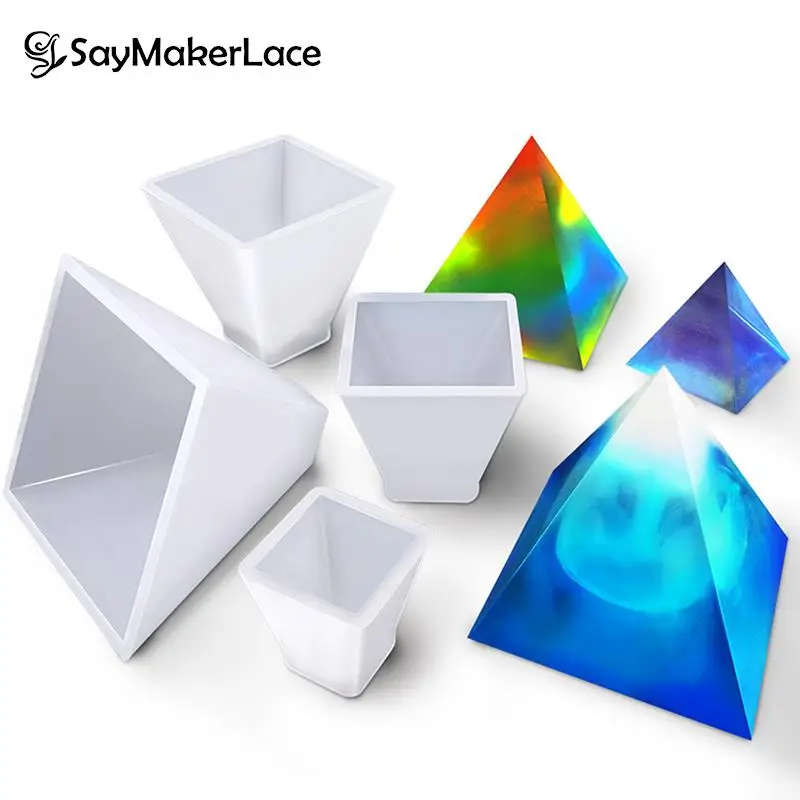 1PCS DIY 20mm-60mm Pyramid Crystal Epoxy Resin Mold Pyramid Triangle Quicksand Silicone Mold
1PCS DIY 20mm-60mm Pyramid Crystal Epoxy Resin Mold Pyramid Triangle Quicksand Silicone Mold