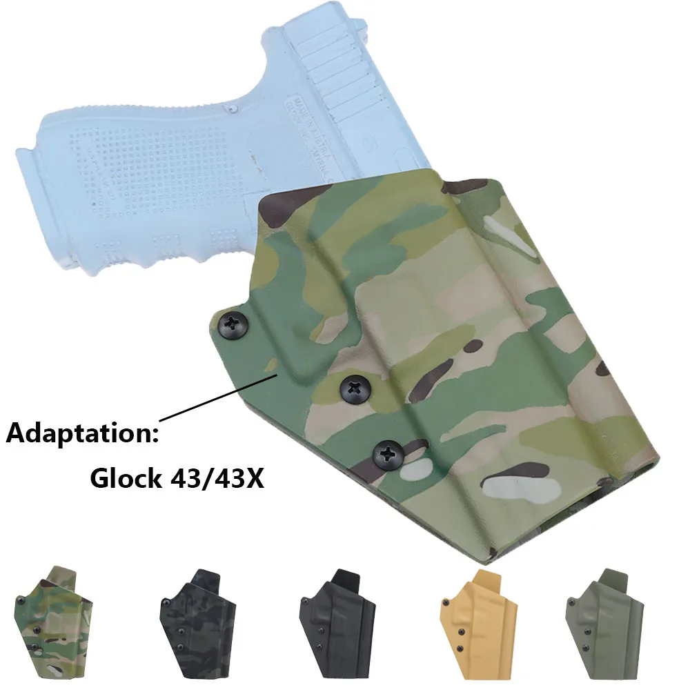 KYDEX Inside Waistband Pistol Holster for Glock 43/43X Light-Bearing Quick Release Holster Concealed Airsoft Hunting Equipment
KYDEX Inside Waistband Pistol Holster for Glock 43/43X Light-Bearing Quick Release Holster Concealed Airsoft Hunting Equipment