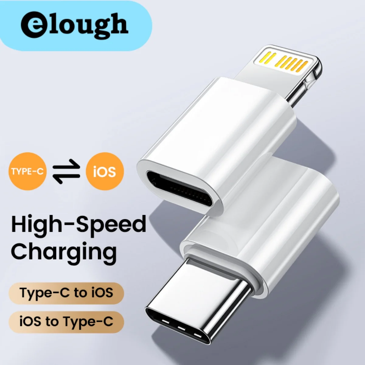 Elough USB C To Lightning Adapter Fast Charging Lightning Male To Type C Female Adapter For iphone To USB Type C
Elough USB C To Lightning Adapter Fast Charging Lightning Male To Type C Female Adapter For iphone To USB Type C