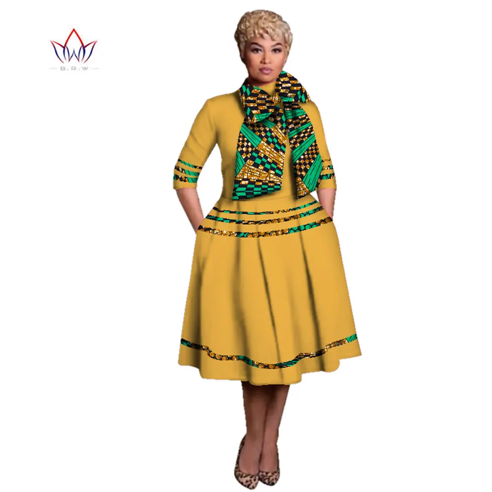 New Vintage African Women Patchwork Bow-knot A-line Dresses Ankara Clothes Bazin Rihce African Print Dresses for Women WY3135-2
New Vintage African Women Patchwork Bow-knot A-line Dresses Ankara Clothes Bazin Rihce African Print Dresses for Women WY3135-2