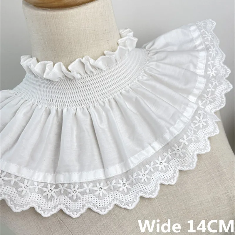 14cm Wide White Elastic Cotton Ruffle Fabric Lace Finish Knitted Artificial Fabric Used For Dresses Collars Curtains Fabrics
14cm Wide White Elastic Cotton Ruffle Fabric Lace Finish Knitted Artificial Fabric Used For Dresses Collars Curtains Fabrics