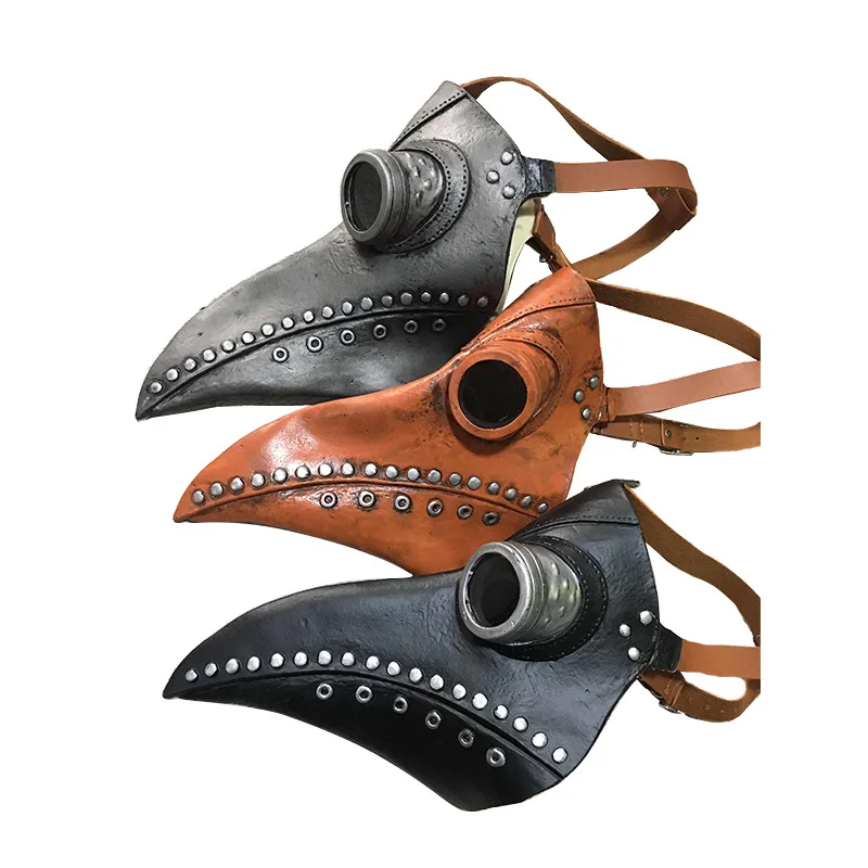 Steampunk Plague Doctor mask Bird beak latex mask Personality protection droplet anti-splash artifact
Steampunk Plague Doctor mask Bird beak latex mask Personality protection droplet anti-splash artifact