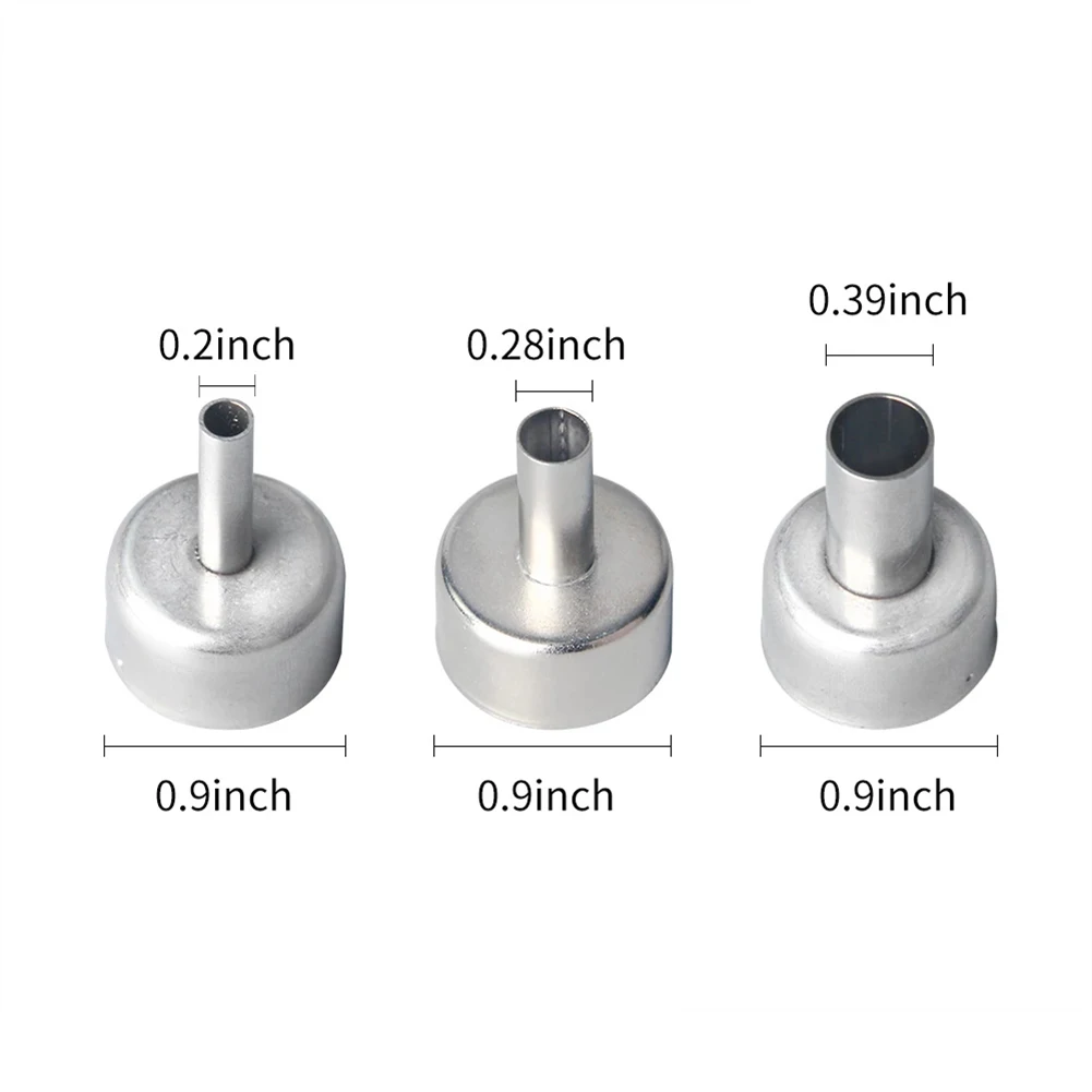3pcs Welding Nozzle 5/8/10mm Stainless Steel For 858 858d 868 868d Heat Hot Air Rework Station Soldering Power Tool Accessories
3pcs Welding Nozzle 5/8/10mm Stainless Steel For 858 858d 868 868d Heat Hot Air Rework Station Soldering Power Tool Accessories