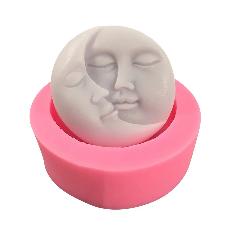 Handmade Soap Silicone Mold Moon Sun Face DIY Fondant Chocolate Baking Tools Gypsum Clay Aroma Candle Soap Making Mold Craft 3D
Handmade Soap Silicone Mold Moon Sun Face DIY Fondant Chocolate Baking Tools Gypsum Clay Aroma Candle Soap Making Mold Craft 3D