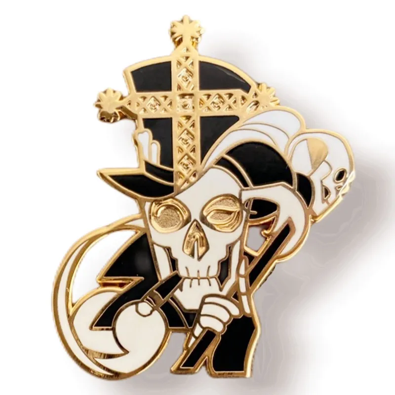 Voodoo Baron Samedi God Skull Enamel Pin Brooch Metal Badges Lapel Pins Brooches for Backpacks Luxury Jewelry Accessories
Voodoo Baron Samedi God Skull Enamel Pin Brooch Metal Badges Lapel Pins Brooches for Backpacks Luxury Jewelry Accessories