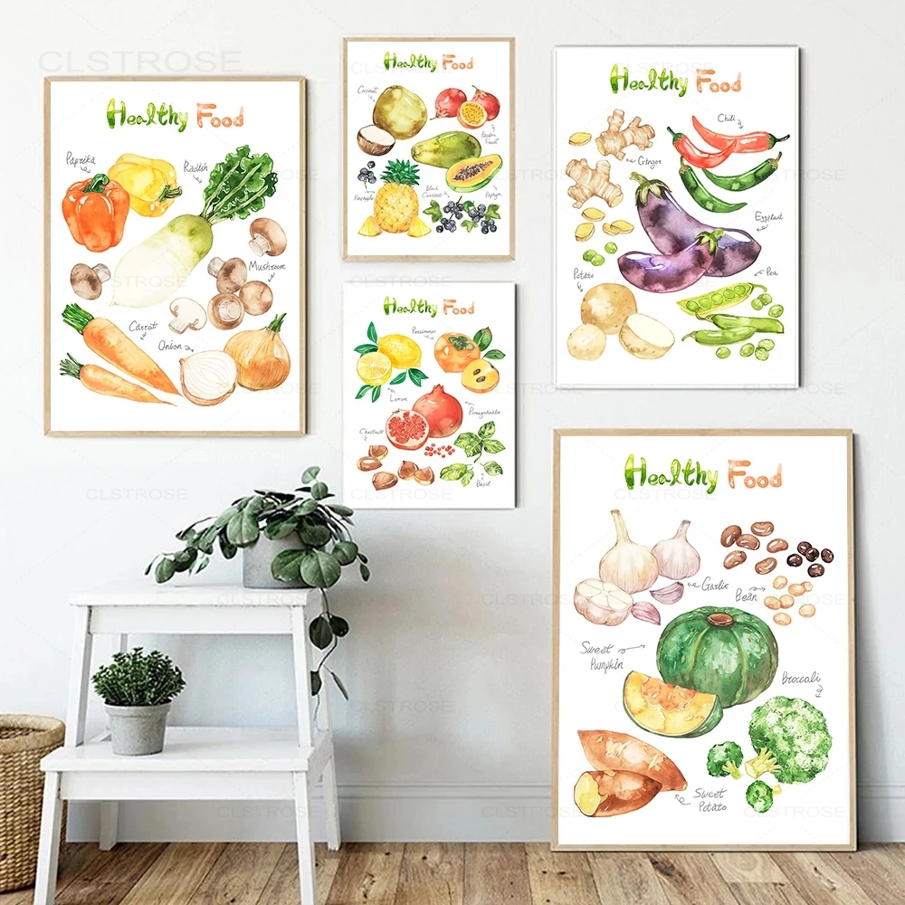 Картина на холсте с изображением фруктов и овощей, постеры и печать здоровой еды, настенные картины в скандинавском стиле, украшение для дет...
Картина на холсте с изображением фруктов и овощей, постеры и печать здоровой еды, настенные картины в скандинавском стиле, украшение для дет...