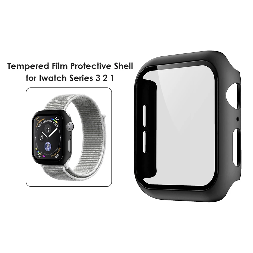 360 полноэкранный чехол, элегантные часы Element, удобные для Apple iWatch 3 2 1 38 мм, бампер из закаленного стекла с рамкой
360 полноэкранный чехол, элегантные часы Element, удобные для Apple iWatch 3 2 1 38 мм, бампер из закаленного стекла с рамкой