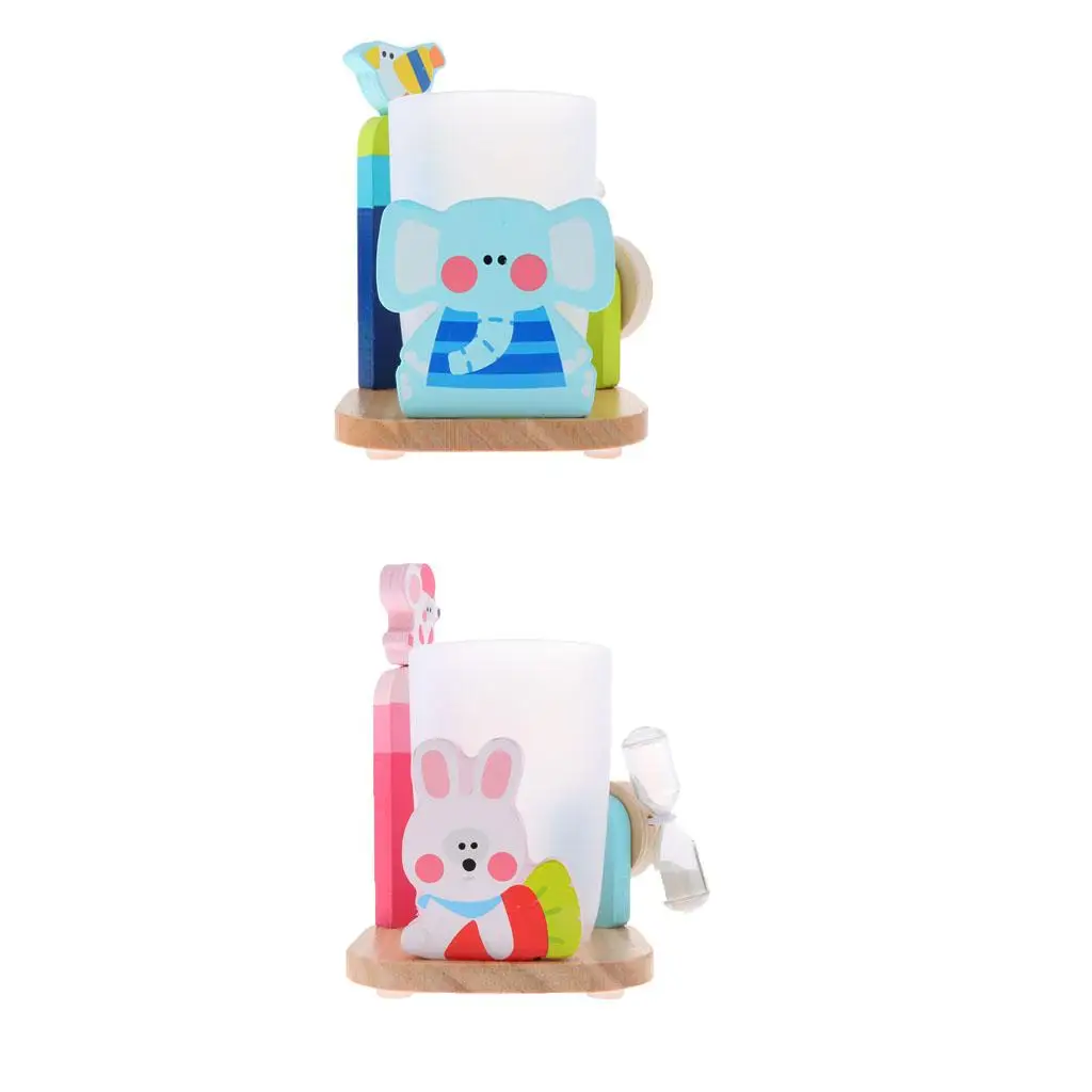Kids Toothbrush Cup Toothpaste Holder Set with 3 Minutes Brushing Timer for Bathroom Accessories - Elephant
Kids Toothbrush Cup Toothpaste Holder Set with 3 Minutes Brushing Timer for Bathroom Accessories - Elephant