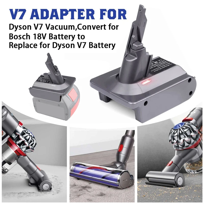 V6 V8 Battery Adapter for Dyson, for Makita/Bosch/Dewalt for Milwaukee 18V Lithium Battery Converter for Animal Vacuum Cleaner
V6 V8 Battery Adapter for Dyson, for Makita/Bosch/Dewalt for Milwaukee 18V Lithium Battery Converter for Animal Vacuum Cleaner