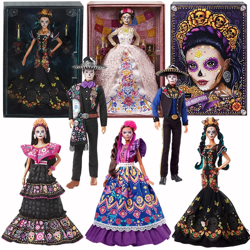 Barbie Dia De Muertos Ken Doll Lace Dress Anime Figure Calavera Face Paint Limited Collection Model Halloween Gift Collector
Barbie Dia De Muertos Ken Doll Lace Dress Anime Figure Calavera Face Paint Limited Collection Model Halloween Gift Collector