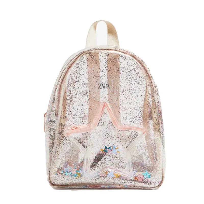 Прозрачный рюкзак с единорогом из ПВХ с блестками и звездами для детей, плюшевый маленький школьный рюкзак для детского сада, школьные сумк...
Прозрачный рюкзак с единорогом из ПВХ с блестками и звездами для детей, плюшевый маленький школьный рюкзак для детского сада, школьные сумк...
