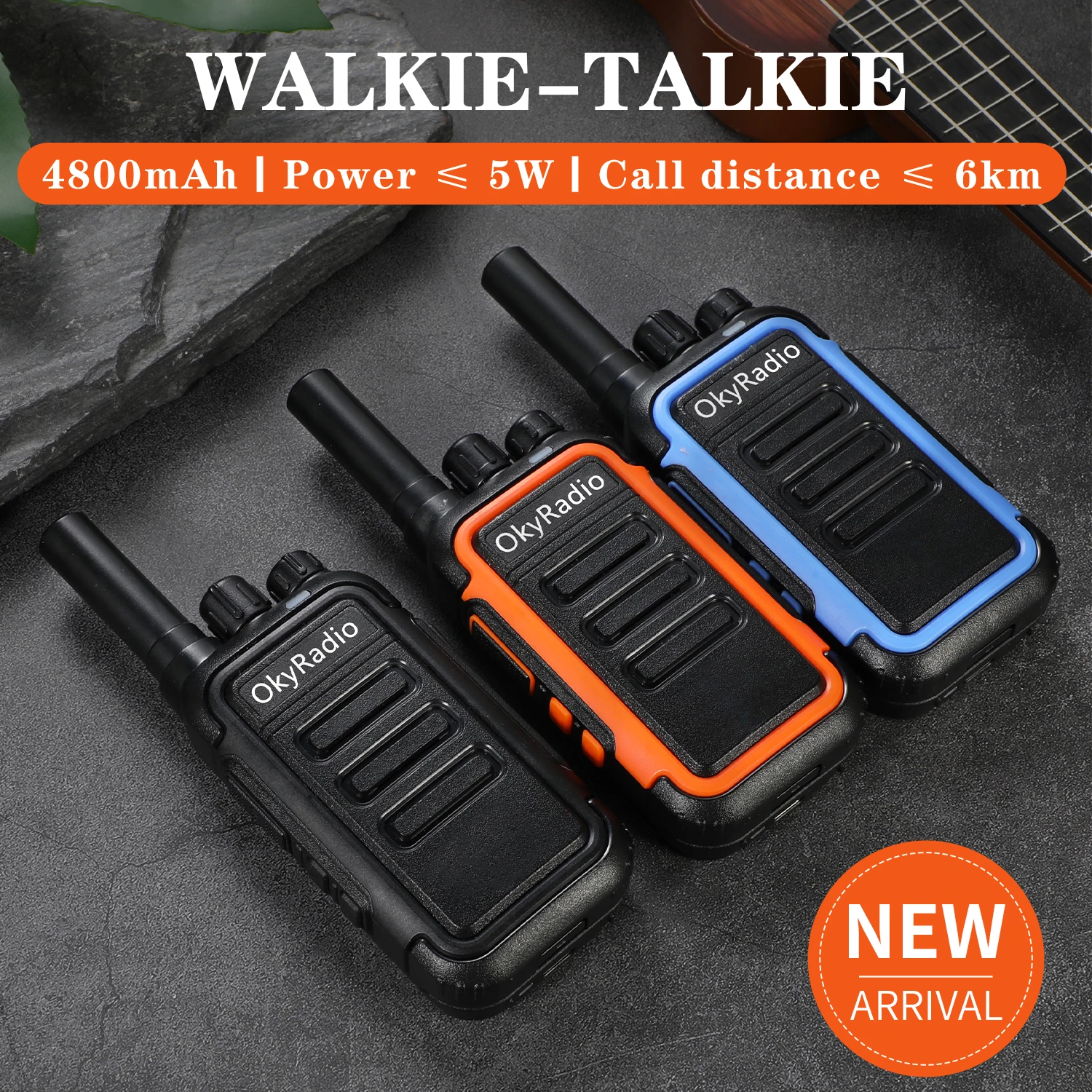 Portable Walkie-talkie Waterproof 6 Km Long-distance Large-capacity Battery Walkie-talkie Suitable for Multiple Environments
Portable Walkie-talkie Waterproof 6 Km Long-distance Large-capacity Battery Walkie-talkie Suitable for Multiple Environments