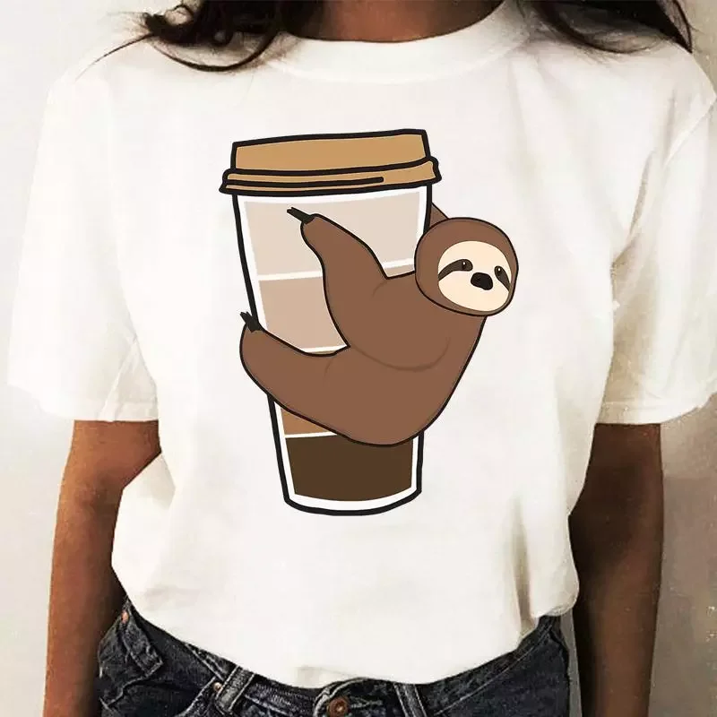 2022NEW Print T-shirts Women Cartoon Shirt Stylish Short Sleeve Sloth Coffee Trend Funny Graphic T Top 2022 Female Tee T-Shirt
2022NEW Print T-shirts Women Cartoon Shirt Stylish Short Sleeve Sloth Coffee Trend Funny Graphic T Top 2022 Female Tee T-Shirt