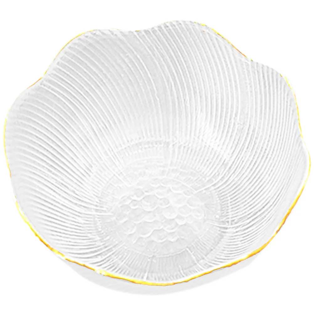Gold Rim Dessert Glass Fruit Bowl Pasta Plate Kitchenware Food Prep Bowls Snack Serving Mixing
Gold Rim Dessert Glass Fruit Bowl Pasta Plate Kitchenware Food Prep Bowls Snack Serving Mixing