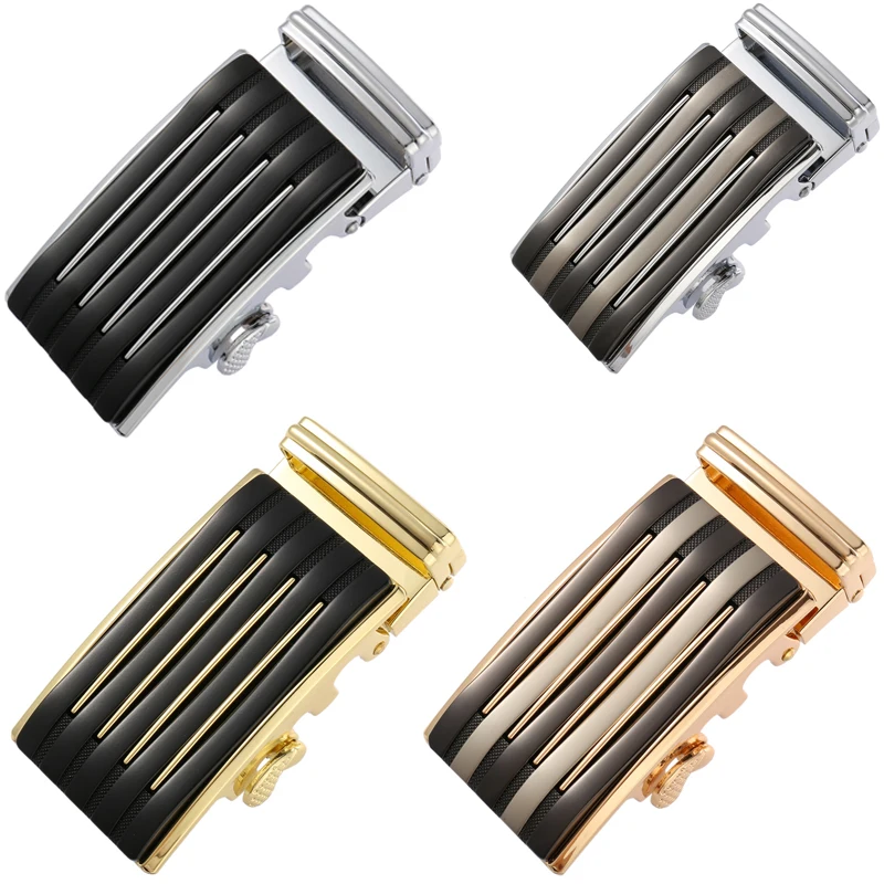 Striped Design Alloy Automatic Buckle Men's Leather Belt Clothing Accessories Luxury Business People Gold Silver Belt Buckle
Striped Design Alloy Automatic Buckle Men's Leather Belt Clothing Accessories Luxury Business People Gold Silver Belt Buckle