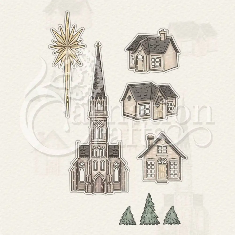 Newest Christmas Town Die Set Metal Cutting Dies Scrapbook Diary Decorate Embossing Template Diy Gift Card Handmade Craft Molds
Newest Christmas Town Die Set Metal Cutting Dies Scrapbook Diary Decorate Embossing Template Diy Gift Card Handmade Craft Molds