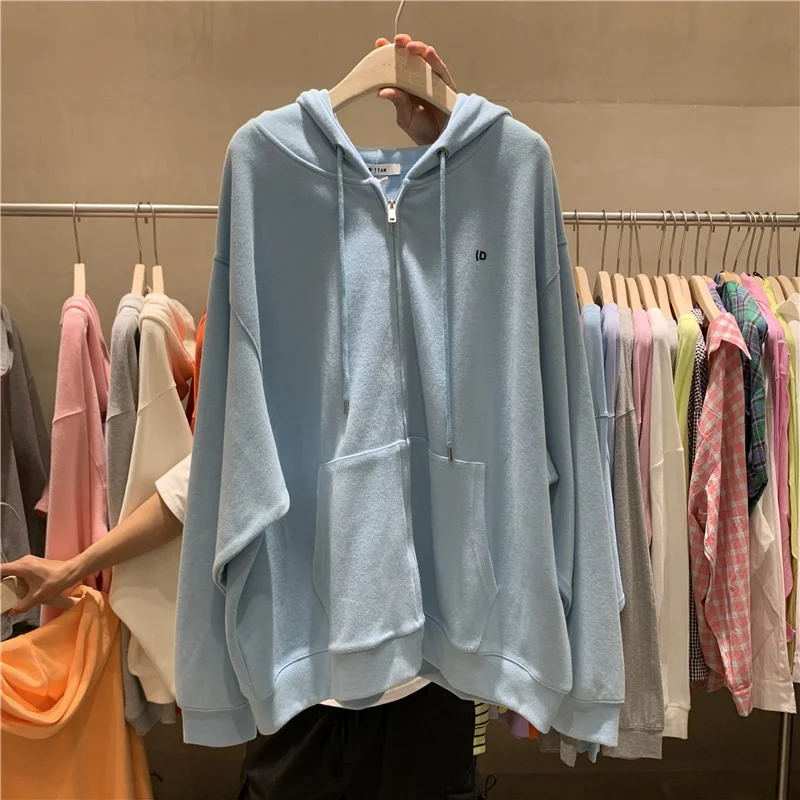 Hoodie Women 6 Color BF Style Harajuku Simple Classic Ulzzang Cute Ladies Jacket Zip Up Hooded Loose Fall Autumn Teen Hoodie
Hoodie Women 6 Color BF Style Harajuku Simple Classic Ulzzang Cute Ladies Jacket Zip Up Hooded Loose Fall Autumn Teen Hoodie