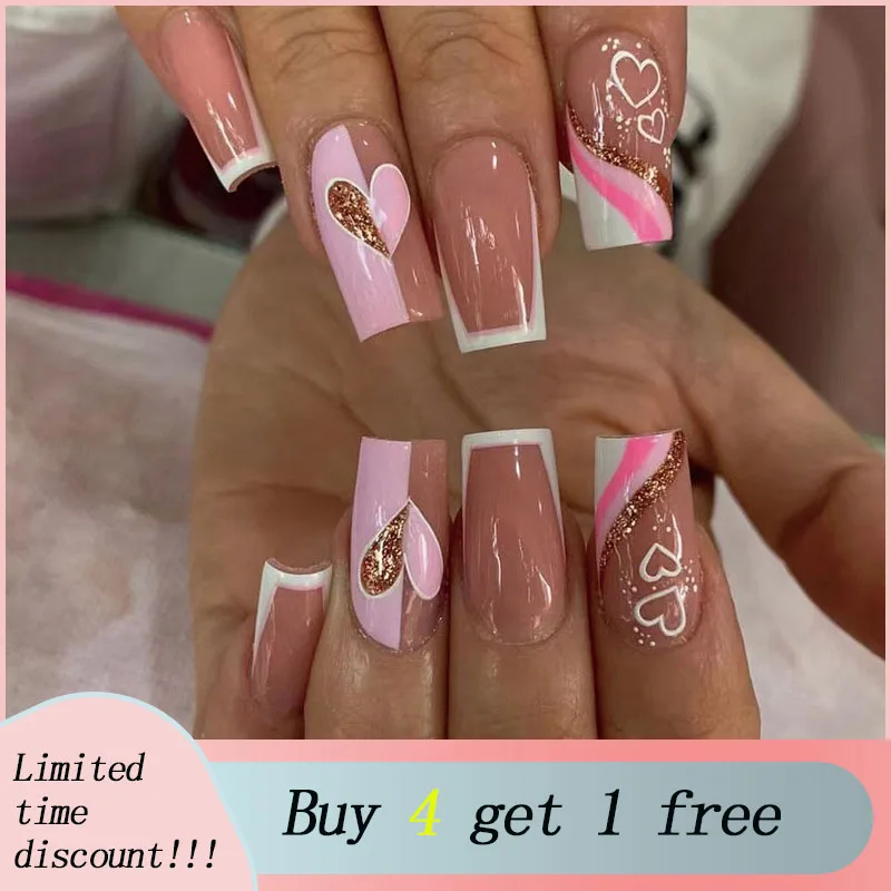 24Pcs/Box Press on Nails Mid-long Hot Girl Rouge Lèvres Français Blanc Bord Coeur Paillettes Poudre Armure Papillon Fake Nails
24Pcs/Box Press on Nails Mid-long Hot Girl Rouge Lèvres Français Blanc Bord Coeur Paillettes Poudre Armure Papillon Fake Nails