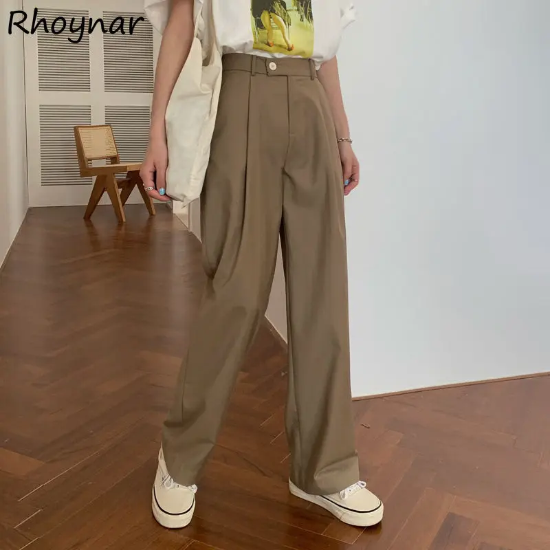 Casual Pants Elegant Women Full-length Spring Fashion Simple High Waist Pockets Trousers Office Solid Comfort Youth Female BF
Casual Pants Elegant Women Full-length Spring Fashion Simple High Waist Pockets Trousers Office Solid Comfort Youth Female BF