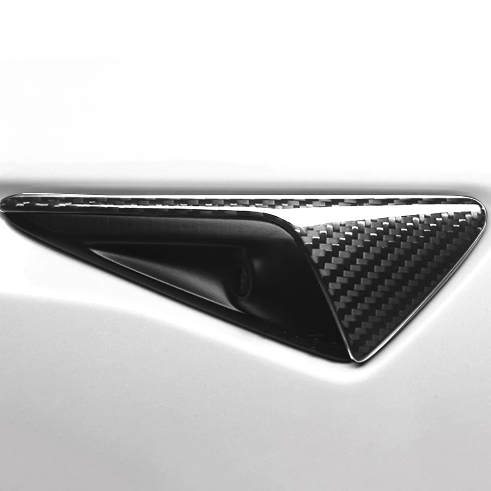 Car Real Dry Carbon Fiber Side Fender Camera Cover Case Protector Trim For Tesla Model 3/Y Exterior Accessories
Car Real Dry Carbon Fiber Side Fender Camera Cover Case Protector Trim For Tesla Model 3/Y Exterior Accessories