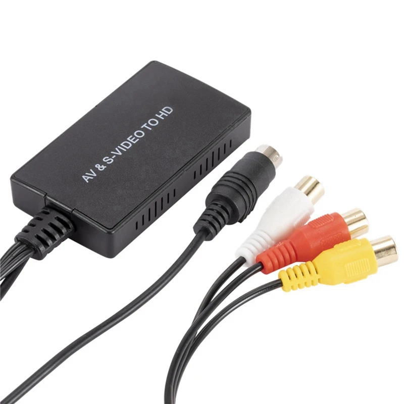 

Hot 2X S-Video To HDMI Converter S-Video And 3RCA CVBS Composite To Audio Video Converter Support 1080P 720P