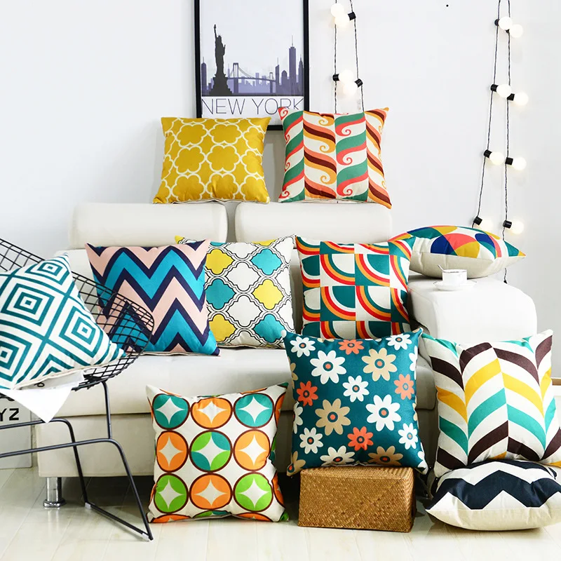 45x45cm Nordic Style Geometric Decoration Cushion Cover Cotton Linen Throw Pillow Sofa Home Decorative Pillowcase
45x45cm Nordic Style Geometric Decoration Cushion Cover Cotton Linen Throw Pillow Sofa Home Decorative Pillowcase