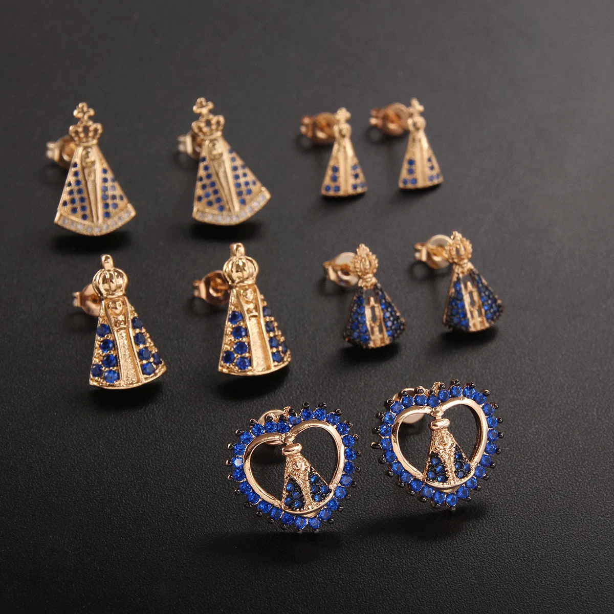SUNSLL Religious Sector Gold Color Simple Stud Earrings Virgin Mary Fashion Charm Minimalism Jewelry Accessories For Gifts
SUNSLL Religious Sector Gold Color Simple Stud Earrings Virgin Mary Fashion Charm Minimalism Jewelry Accessories For Gifts