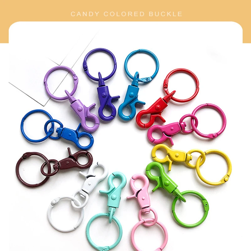 10Pcs Candy Colors Spray Paint Metal Lobster Clasps Colorful Key Rings Connectors For Cute Keychain Jewelry
10Pcs Candy Colors Spray Paint Metal Lobster Clasps Colorful Key Rings Connectors For Cute Keychain Jewelry