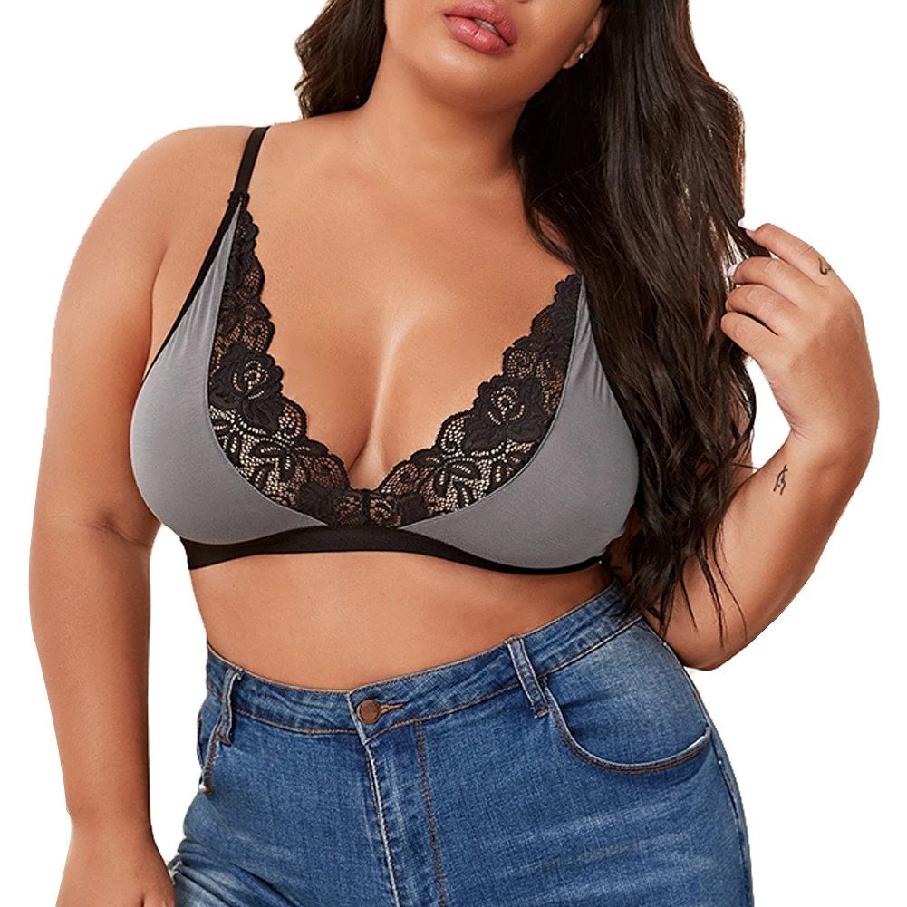 Plus Size Sexy Women Bra Sissy Lingerie See No Steel Ring Comfortable Suspender Triangle Soft Cup Underwear Top XL-4XL
Plus Size Sexy Women Bra Sissy Lingerie See No Steel Ring Comfortable Suspender Triangle Soft Cup Underwear Top XL-4XL