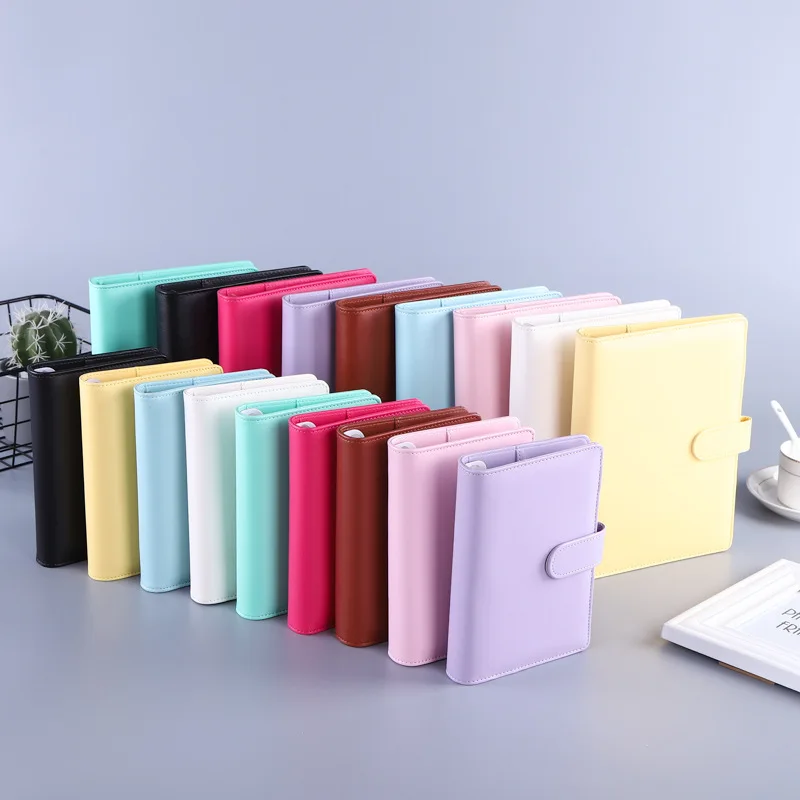 Macaroon Color A6/A5 PU Leather DIY Binder Notebook Cover Diary Agenda Planner Paper Cover School Stationery
Macaroon Color A6/A5 PU Leather DIY Binder Notebook Cover Diary Agenda Planner Paper Cover School Stationery
